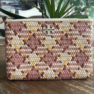 Tory Burch Thea Woven Multi Large Pouch
NWOT